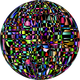 Multi-Colored Disco Ball