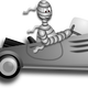 Mummy in Car Vector Art