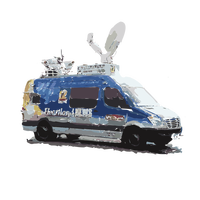 News Van Vector Clipart