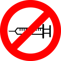 No Needles shots Vector Clipart