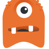 Pac Monster Cartoon Vector Clipart