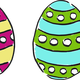 Painted Easter Eggs vector clipart