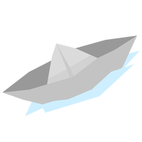 Paper Boat Vector Clipart