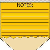 Pencil Notes Vector Clipart