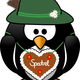 Penguin from the Alps vector Clipart