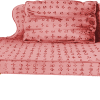 Pink Couch Vector Clipart