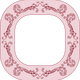 Pink Flower Picture Frame Vector Clipart