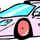 Pink McLaren Racer Vector Clipart