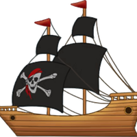 Pirate Ship Vector Clipart