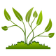 Plants growing out of the Ground vector clipart