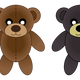 Plush Bears Vector Clipart