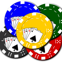 Poker Chips Vector Art