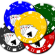 Poker Chips Vector Art