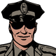 Police with Sunglasses vector clipart