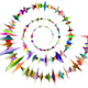 Prismatic Sound Waves in a Spiral Vector Clipart