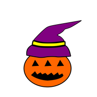 Pumpkin in Watch Hat vector files