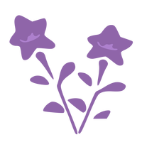 Purple flowers Vector Clipart