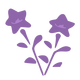 Purple flowers Vector Clipart