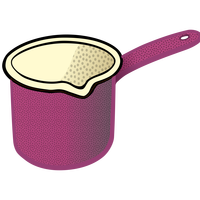 Purple Milk Pot Vector Clipart