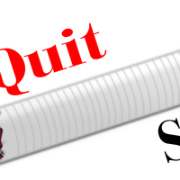 Quit Smoking slogan vector clipart