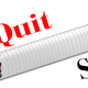 Quit Smoking slogan vector clipart