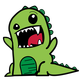 Rawr Dinosaur vector clipart