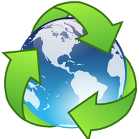 Recycle Crystal Earth Vector Icon