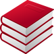 Red Books Vector Art