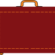 Red Briefcase frame Vector file