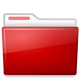 Red File Folder vector clipart