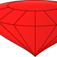 Red Jewel Vector Clipart