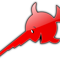 Red Swordfish Vector Clipart