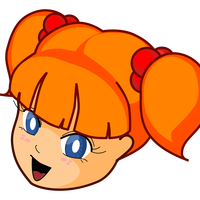 Redhead Anime Girl Vector Clipart
