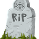 Rip Gravestone Marker Vector Clipart