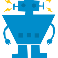 Robot Recharged Vector Clipart