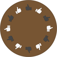 Round Table Vote Vector Graphic