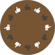Round Table Vote Vector Graphic