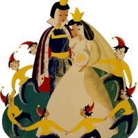 Royal wedding vector clipart