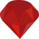 Ruby Gemstone Vector Clipart