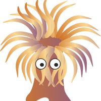 Sea anemone Vector Clipart