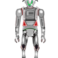 Shiny Metal Robot Vector Clipart