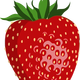 Shiny Strawberry Vector Graphic