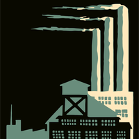 Smokestacks from factories vector clipart