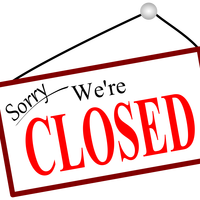 Sorry We're closed sign vector clipart