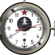Soviet Nuclear Submarine Clock Vector Clipart