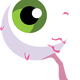 Spooky Eyeball vector Clipart