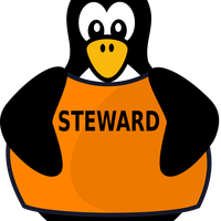 Steward Penguin Vector Clipart 