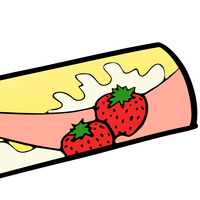 Strawberry Snacks Vector Clipart