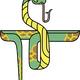 Stylized Cartoon Snake Vector Clipart