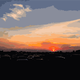 Sunset art vector graphic